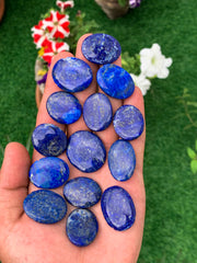 Lapis Lazuli Cabs from Afghanistan – 7 g Blue Cabochon Lot