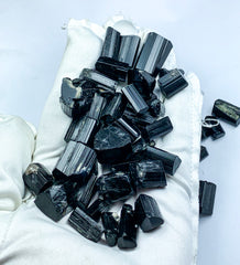 Black Tourmaline Crystals from Pakistan – 146 g Mineral Lot