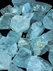 Blue Aquamarine Rough from Skardu, Pakistan