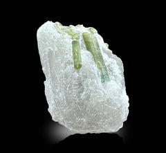 Green Tourmaline with Quartz Lot from Afghanistan – 287 g | Lot of 7