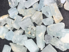 Aquamarine Rough Crystals from Pakistan – 124 g | 2 Pieces
