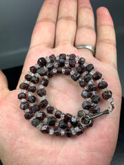 Red Garnet and Diamond Quartz Locket Jewelry from Pakistan