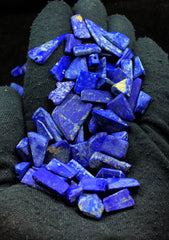 Drilled Lapis Lazuli from Afghanistan – 214 g Mineral Lot