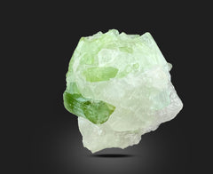 Green Tourmaline on Matrix with Quartz Specimens from Pakistan – 68 g | 6 Pieces
