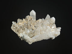 Clear Quartz Crystals Cluster on Matrix from Pakistan