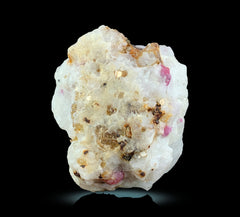 Ruby Crystals with Pyrite and Mica on Matrix from Afghanistan