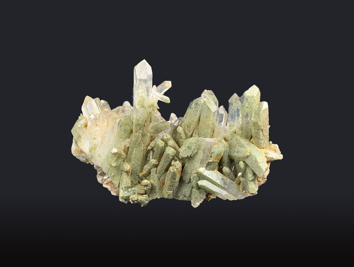 Chlorine Quartz Crystal Cluster Specimen from Pakistan – 400 g