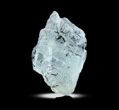 Etched Aquamarine Crystal with Schorl Tourmaline from Skardu