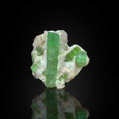 Green Tourmaline with Quartz Specimen Lot from Afghanistan – 42 g | 13 Pieces