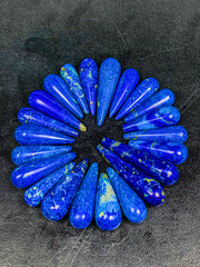 Lapis Lazuli Polished Drop Lot of 22 from Afghanistan
