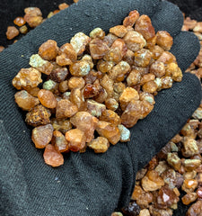 Orange Garnet Crystals Spessartine Rough from Pakistan – Crystal Lot