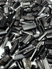 Black Tourmaline Crystals from Afghanistan – 260 g Mineral Lot