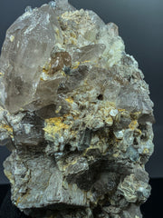 Smoky Quartz Crystals with Aquamarine on Matrix from Skardu, Pakistan