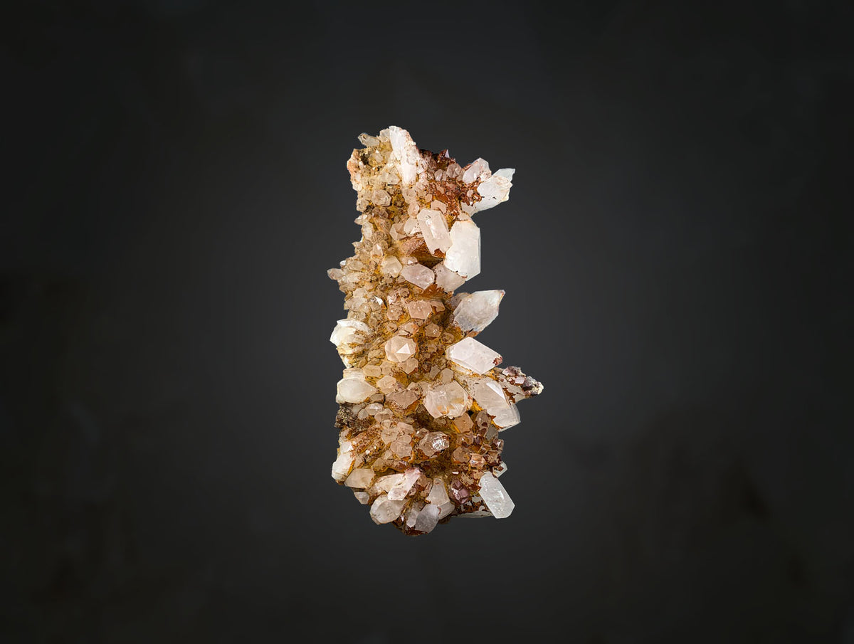Iron Coated Quartz Cluster from Pakistan