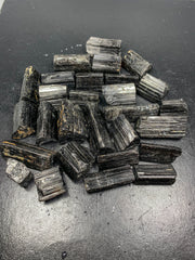 Black Tourmaline Rough Crystal Lot from Skardu, Pakistan – 293 g