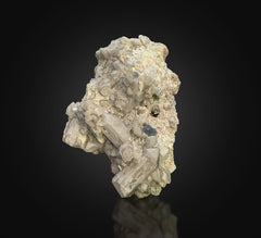 Blue Fluorite combined with Quartz Cluster on Matrix from Afghanistan