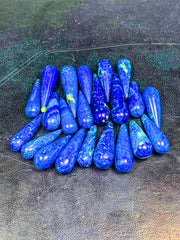 Lapis Lazuli Polished Drop Lot of 22 from Afghanistan