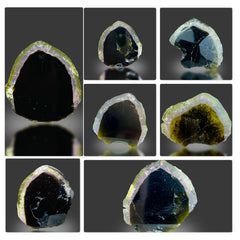 Watermelon Tourmaline Slices Lot from Afghanistan – 7 Pieces