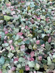 Pink & Green Tourmaline Rough Lot from Afghanistan – 448 g Mineral Lot