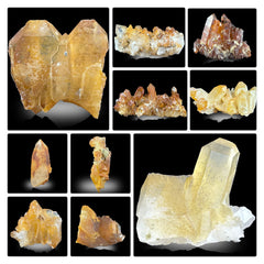 Iron Coated Quartz Crystals Lot from Pakistan – Lot of 10