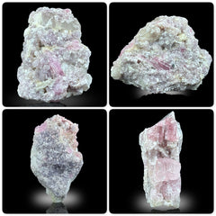 Pink Tourmaline with Quartz Lot from Afghanistan – 627 g | Lot of 4