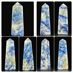 Sodalite Towers Lot from Afghanistan – 323 g | Lot of 7