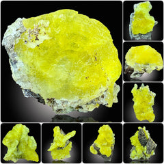 Yellow Brucite Specimen Lot from Baluchistan, Pakistan – 190 g | Lot of 8