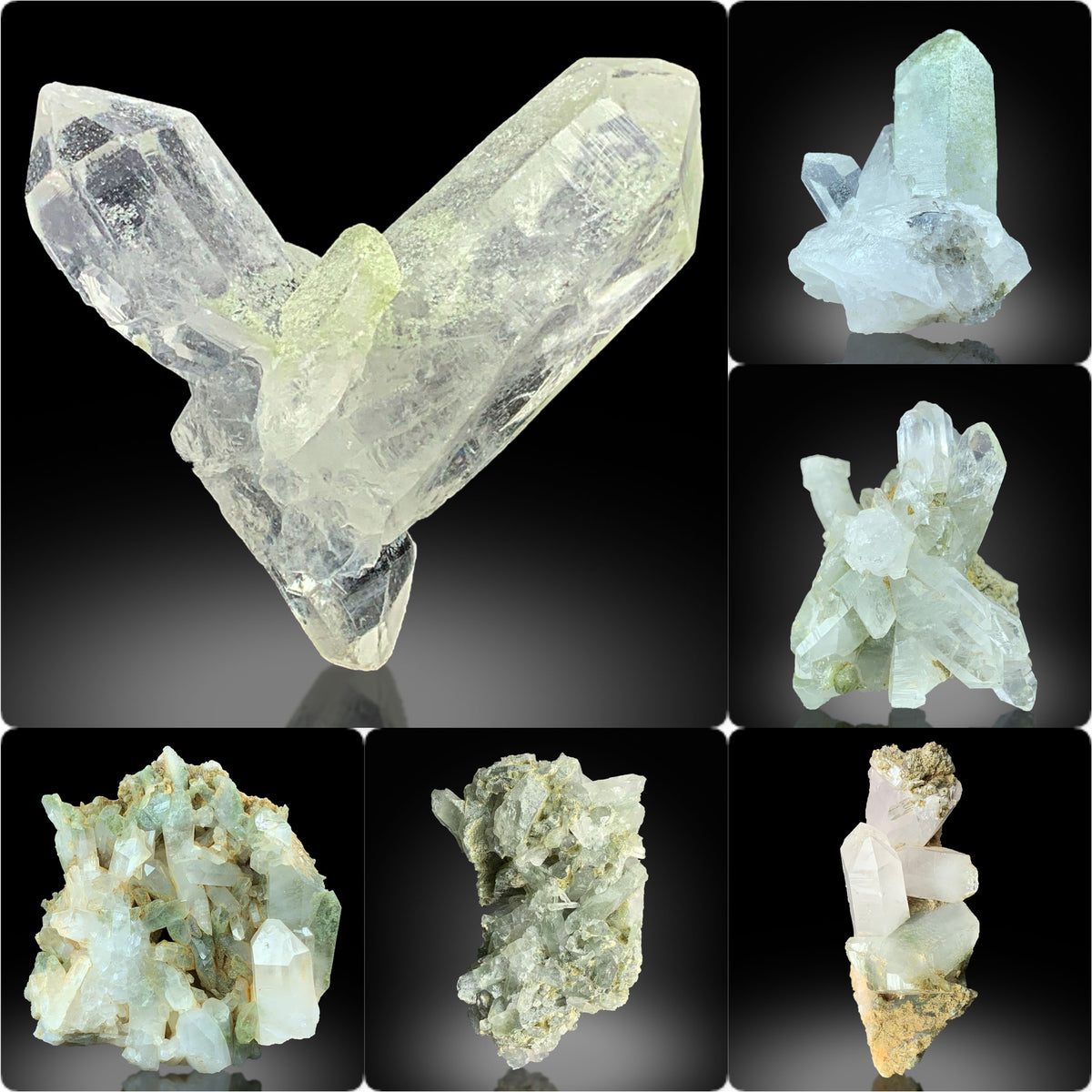 Quartz Crystals and Specimen Lot from Pakistan – 417 g | Lot of 6