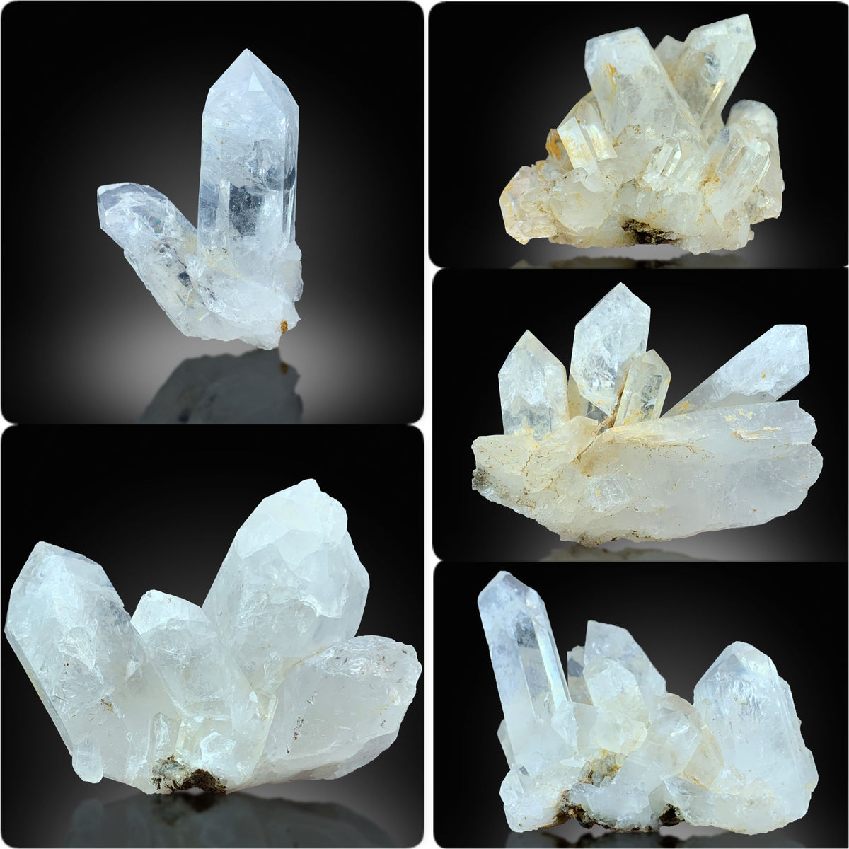 Clear Quartz Specimen Lot from Pakistan – 257 g | Lot of 5