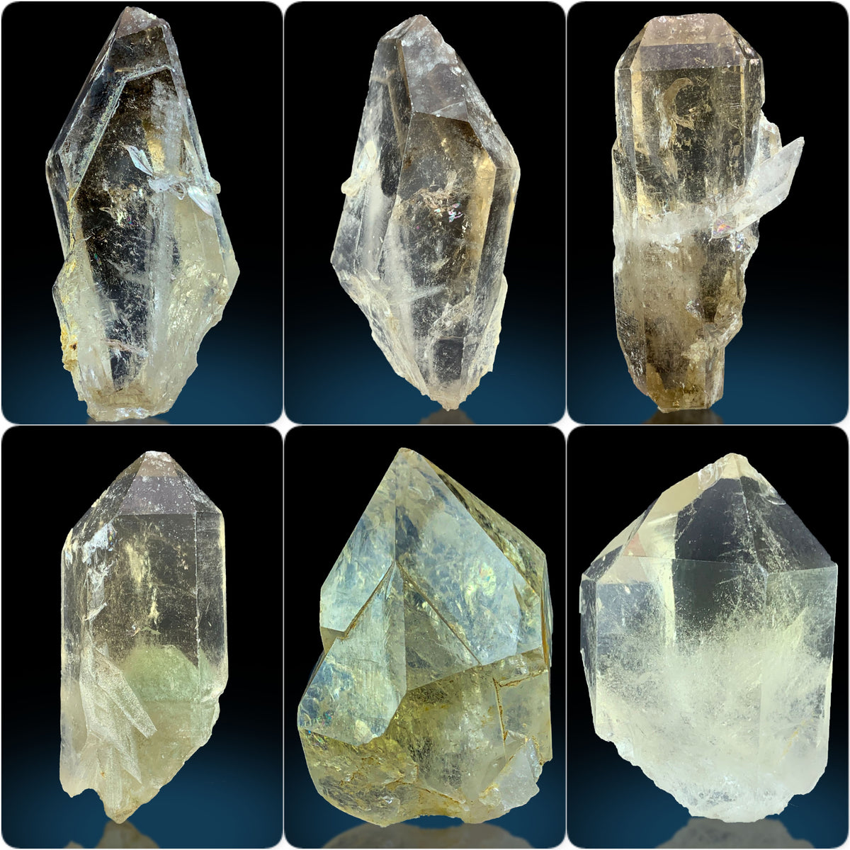 Smoky Quartz Crystals from Pakistan – 152 g | 6 Pieces