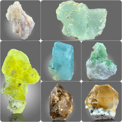 Mixed Mineral Specimen Collection – 240 g | 7 Pieces