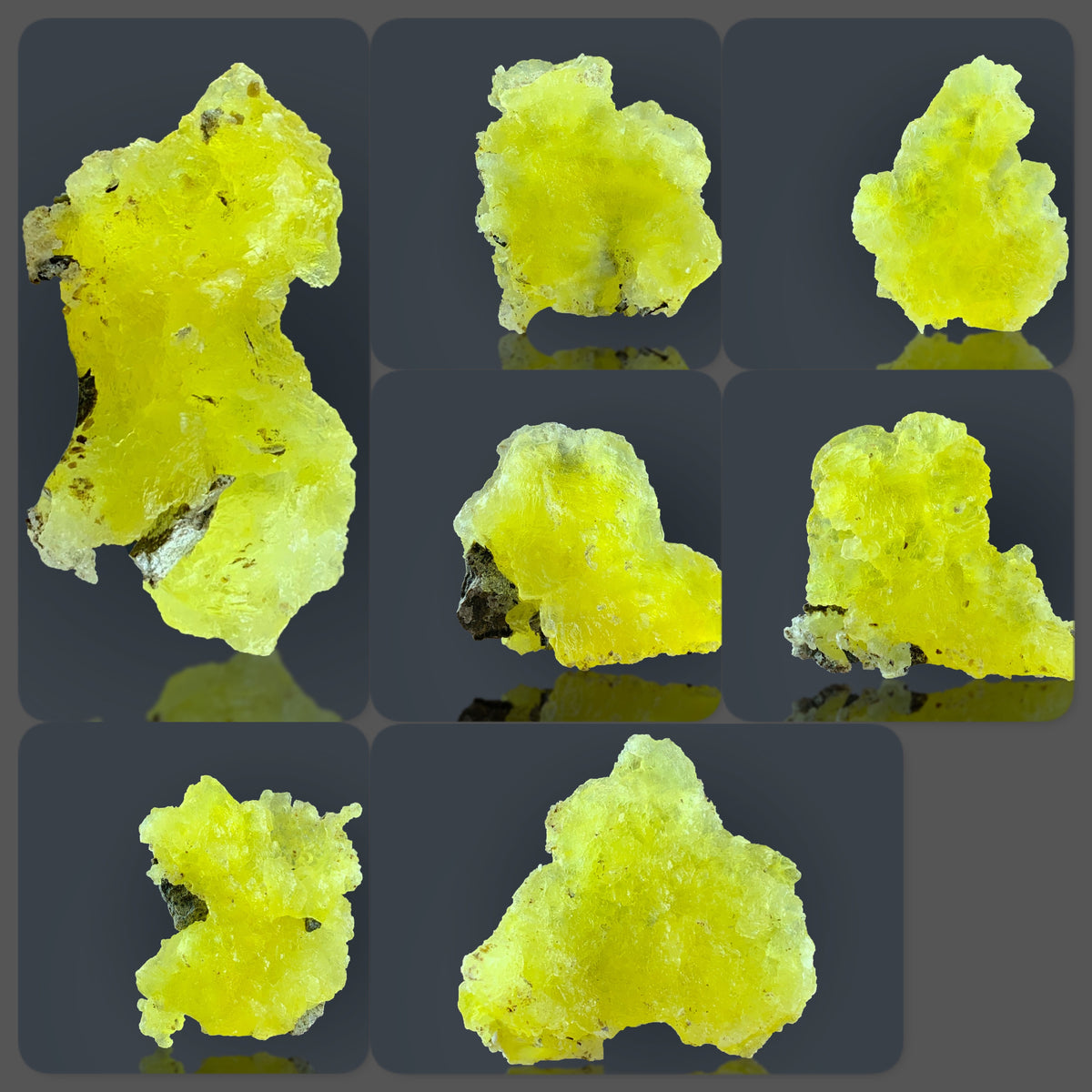 Brucite Crystals Lot – 71 g | 7 Mineral Specimens
