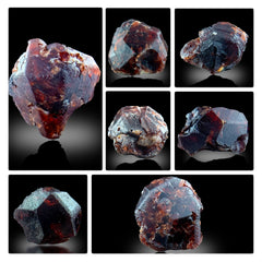 Etched Almandine Garnet Crystals from Skardu Pakistan – 7 Pieces