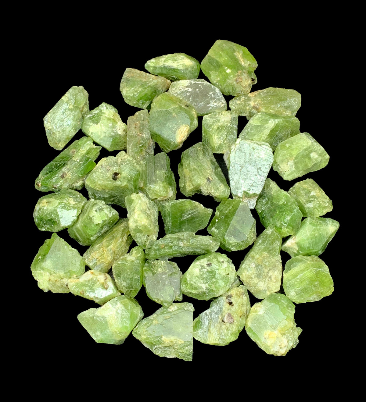 Diopside Rough Crystals from Afghanistan