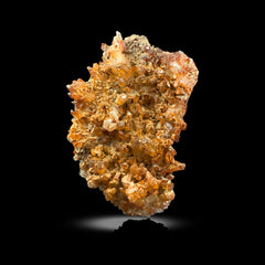 Iron Coated Quartz Cluster on Matrix from Pakistan