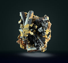 Schorl Tourmaline Cluster on Matrix from Skardu, Pakistan