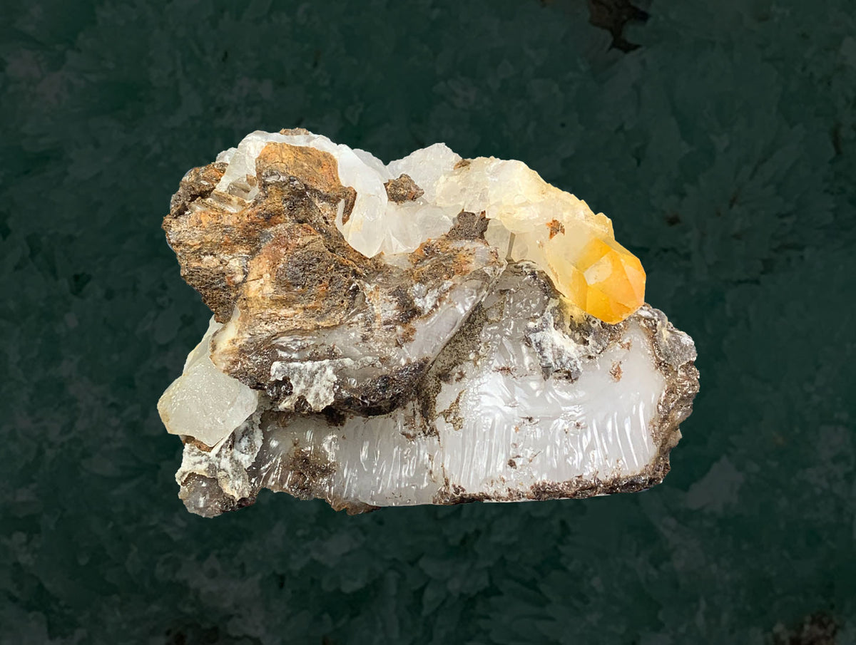 Iron Coated Quartz on Matrix from Skardu, Pakistan – 557 g