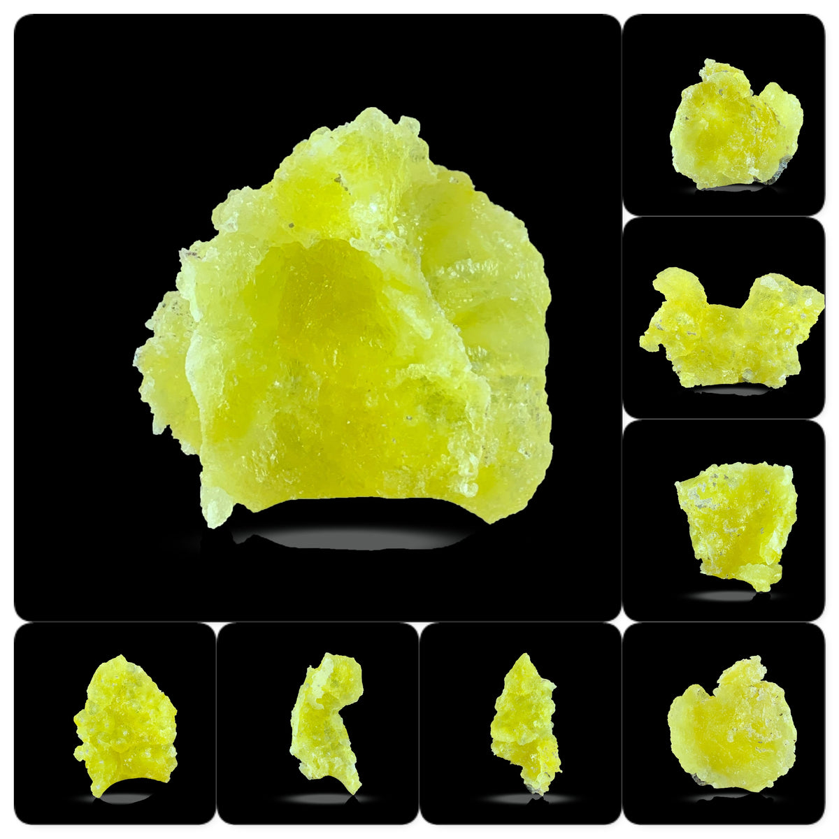 Brucite Crystals from pakistan balochistan weigh 60g/  7  pieces