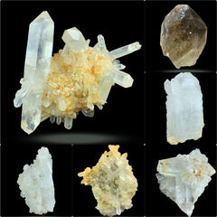 Smoky Quartz and Iron Coated Quartz Lot from Pakistan