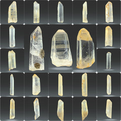 Iron Coated Quartz Crystals Lot from Pakistan
