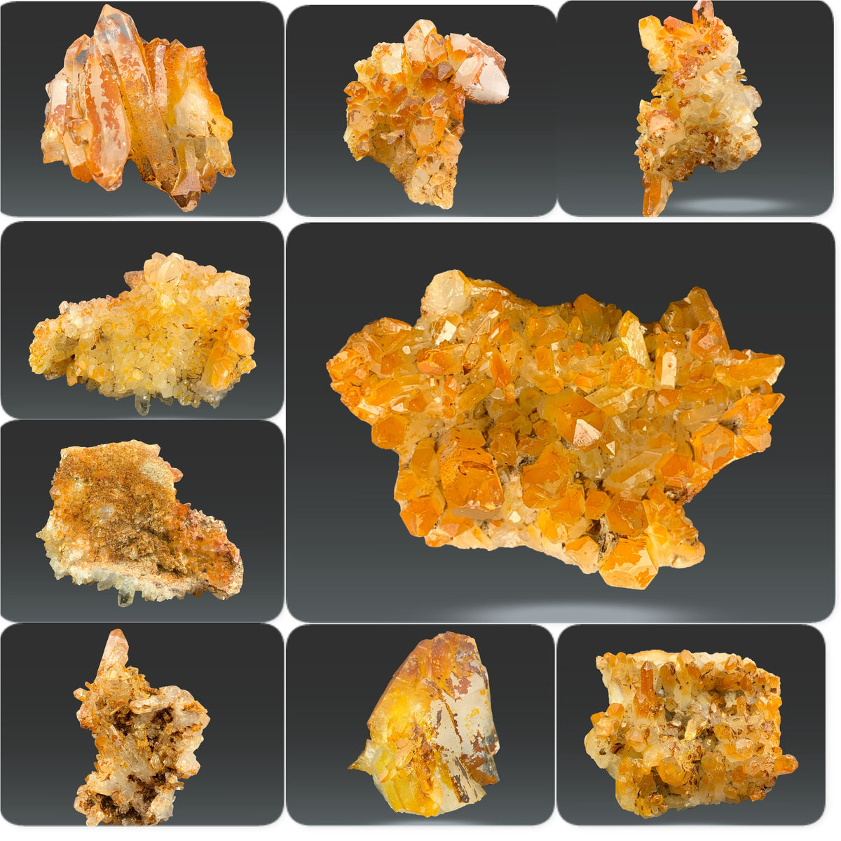 Iron coted Quartz Specimens from Skardu, Pakistan – 406 g | 8 Pieces
