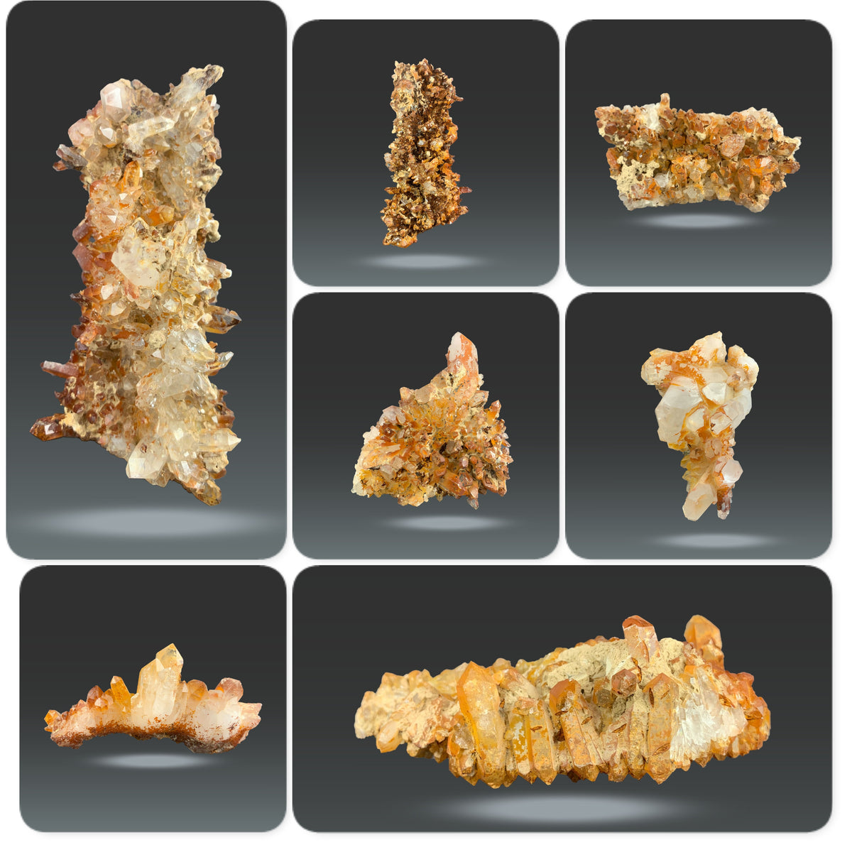 Iron Quartz Specimens from Skardu, Pakistan – 755 g | 8 Pieces