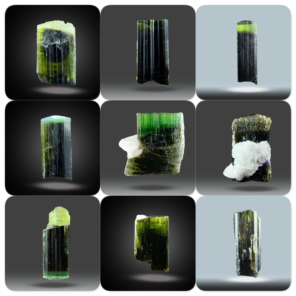 Natural Bi-Color Tourmaline from Afghanistan Total Weight 57g