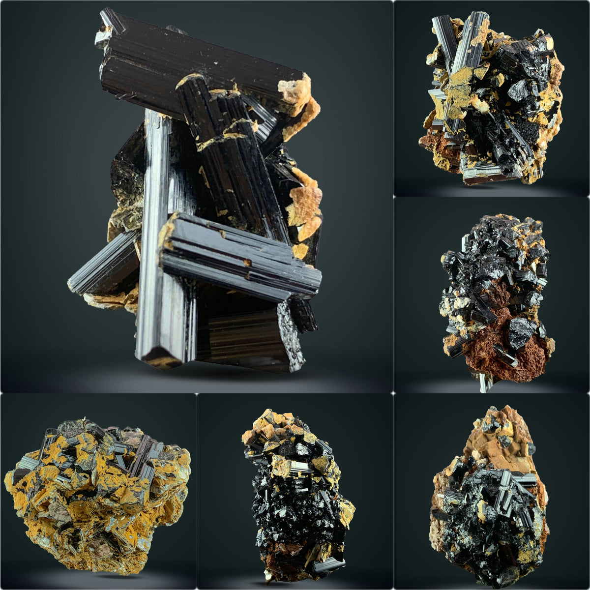 Schorl Tourmaline Cluster on Matrix from Skardu, Pakistan