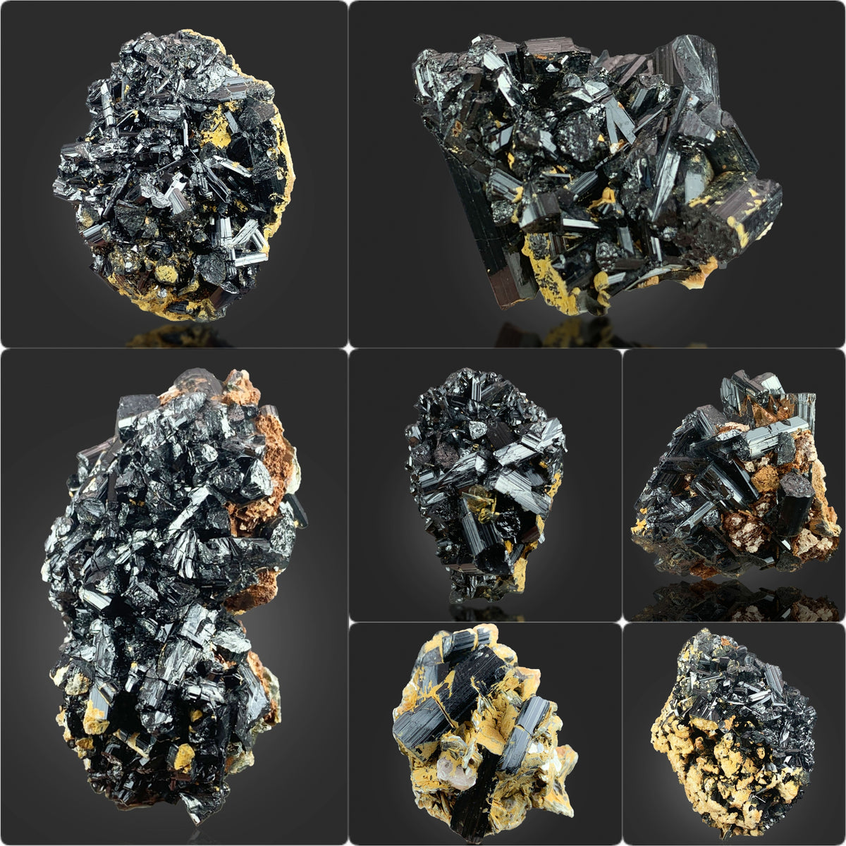 Natural Schorl Tourmaline Cluster on Matrix from Skardu, Pakistan