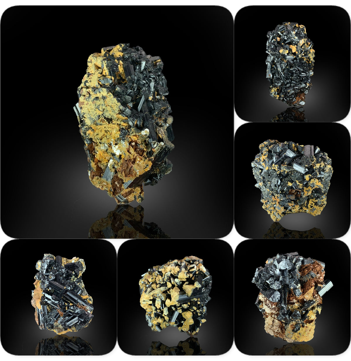 Schorl Tourmaline Cluster on Matrix from Skardu, Pakistan