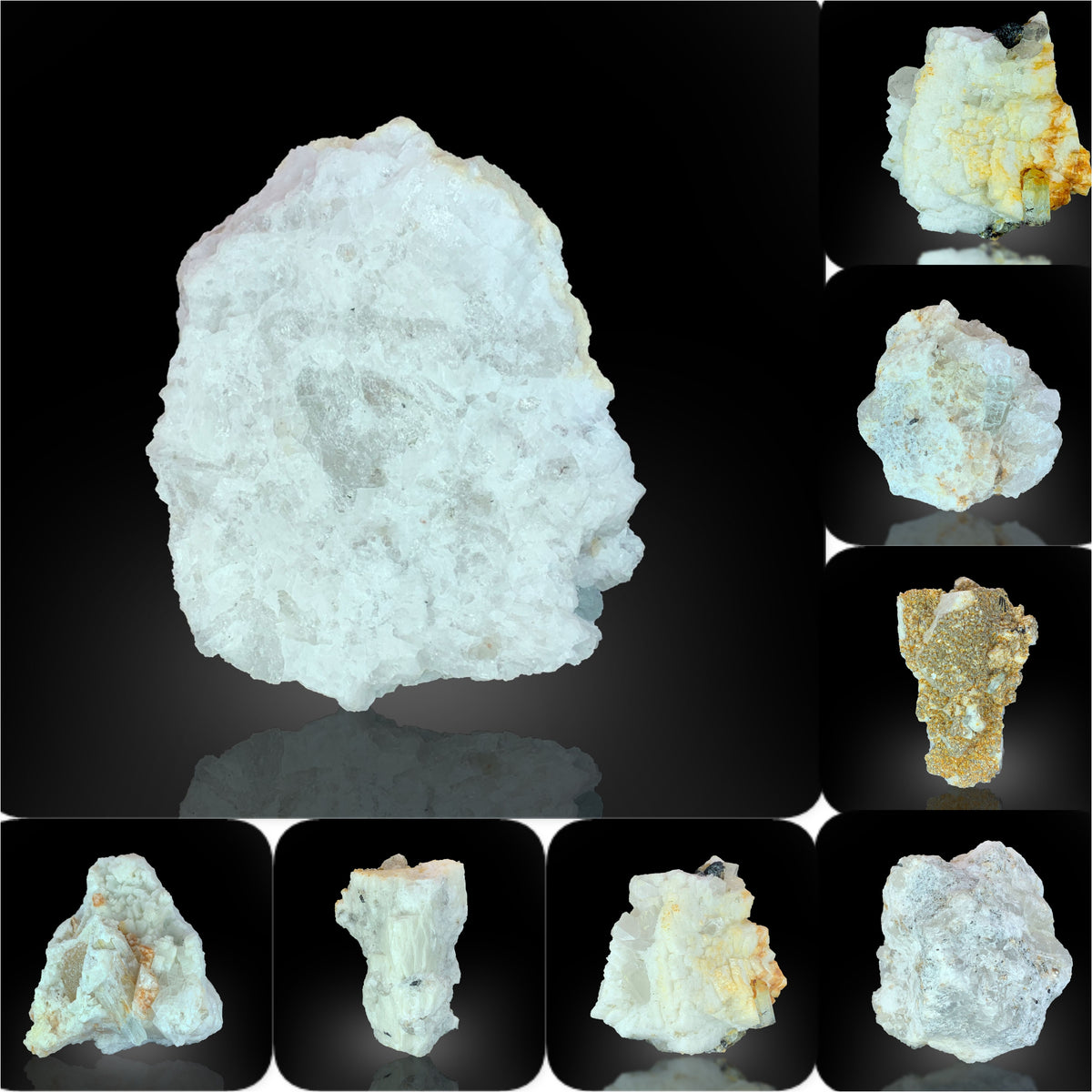 Aquamarine on Feldspar Matrix from Skardu, Pakistan