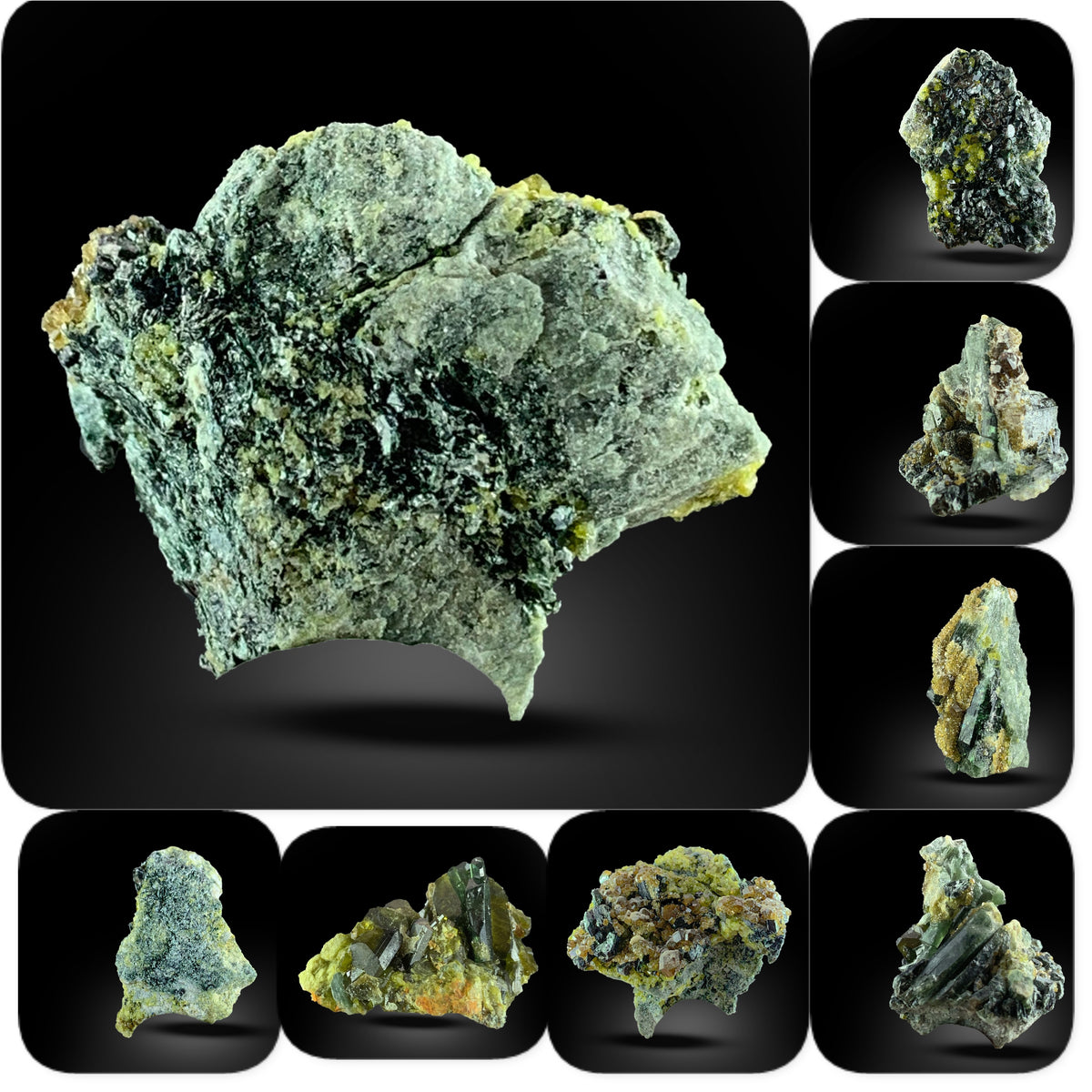 Vesuvianite, Andradite Garnet and Epidote Combine Specimen from Pakistan