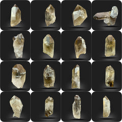 Citrine Quartz Crystal Lot from Pakistan – 324 g | 18 Pieces
