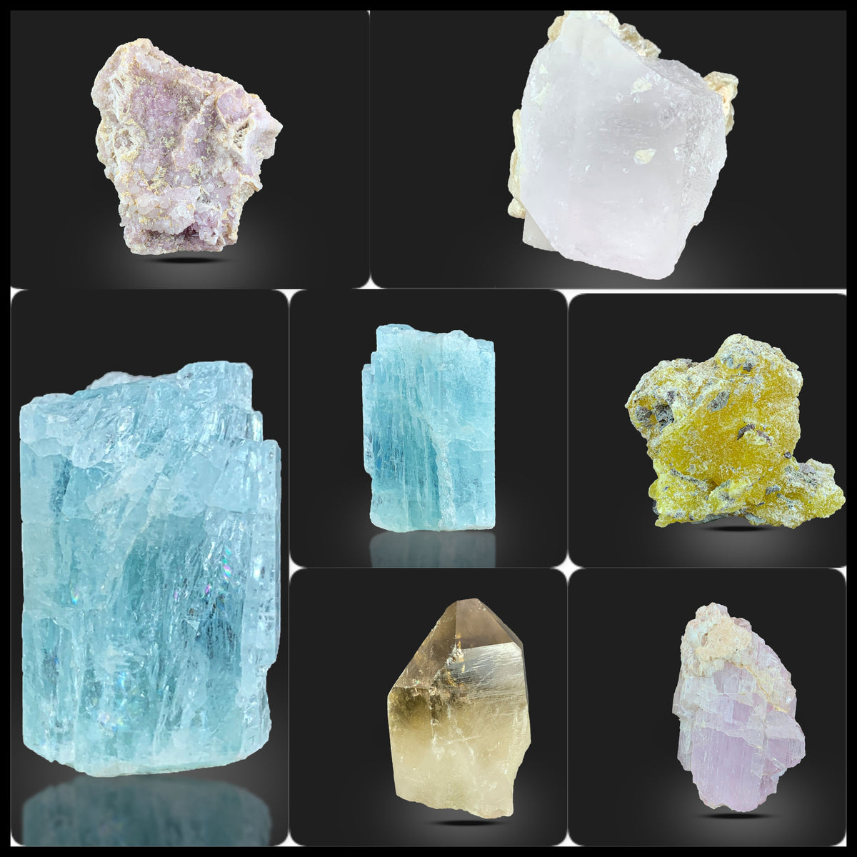 Mixed Mineral Lot from Pakistan – 240 g | 7 Pieces